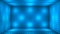 Broadcast Pulsating Hi-Tech Blinking Illuminated Cubes Room Stage, Blue, Corporate, 3D, Loopable, 4K
