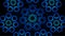 Broadcast Spiraling Hi-Tech Illuminated HUD Flower Patterns, Blue, Events, 3D, Loopable, 4K