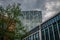 Broadgate Tower in the City of London, UK seen from Spitalfields