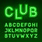 Broadway night club vintage style neon font