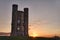 Broadway Tower at sunset Cotswolds, UK