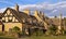 Broadway.Traditional Cotswold cottages in England, UK