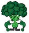 Broccoli cartoon character