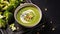 Broccoli cream soup dish