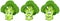 Broccoli. Food Emoji Emoticon collection
