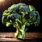 Broccoli fresh raw organic vegetable