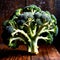 Broccoli fresh raw organic vegetable