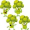 Broccoli - funny vector cartoon