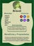 Broccoli infographic label Health benefits