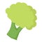 Broccoli vegetable illustration with pixel theme