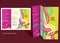 Brochure, booklet z-fold layout. Editable design template.