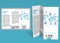 Brochure, booklet z-fold layout. Editable design template