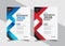 Brochure design, cover modern layout, annual report, poster, flyer in A4 with colorful triangles