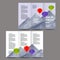 Brochure design template vector trifold