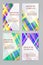 Brochure design vector template set.