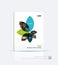 Brochure template layout collection, cover design annual report,