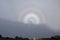 Brocken spectre also called brocken bow or mountain spectre appeared on Pico do Arieiro, Madeira, Portugal