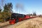 Brockenbahn steam train locomotive railway departing Drei Annen Hohne in Germany