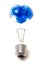 Broken blue bulb