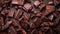 Broken Chocolate Bars Texture Background, Broken Chocolate Mix Top View, Many Chocolate Pieces