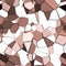 Broken color stone mosaic. the color stone wall seamless and texture interior background,3D rendering