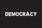 Broken Democracy in danger - democratic system is deteriorating and worsening. Vector illustration.