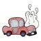 broken down car cartoon