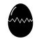 Broken Egg icon, shell easter symbol, healthy nature food, vector illustration, farm organic protein