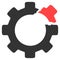 Broken Gear Raster Icon