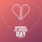 Broken Heart Icon, National Ex Spouse Day Design Concept, suitable for social media post template, poster, greeting card, banner,