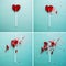 Broken heart lollipop