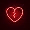 Broken Heart Neon Sign