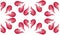 Broken Heart Seamless Tile Pattern Background 5