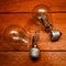 broken incandescent light bulbs