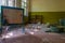 Broken interior of kindergarten in Chernobyl exclusion zone in the Ukraine