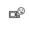 Broken microwave emoji icon
