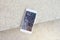 Broken mobile phone drop on cement floor