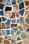 Broken mosaic tile background