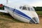 Broken passenger aircraft. Noginsk, Moscow region, Russia