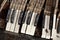 Broken piano keys