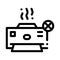 Broken Printer Icon Vector Outline Illustration