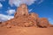 Broken Rock around a Sandstone Monolith