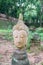 Broken sculpture,ancient Buddha statue in Chiangmai, Thailand