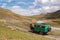 Broken truck on the mountain road