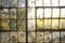 Broken windows in abandoned factory, East St. Louis, Missouri