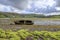 Broken wooden row boat at Loch Harport