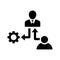 Brokerage, broking, contractor icon. Glyph style vector EPS