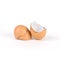 Brokken and cracked egg shell on white background