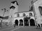 Broletto town hall in Como in black and white