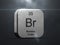 Bromine element from the periodic table
